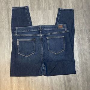 Paige Verdugo Ankle Jean Size 32 Medium wash denim Good Preowned Condition